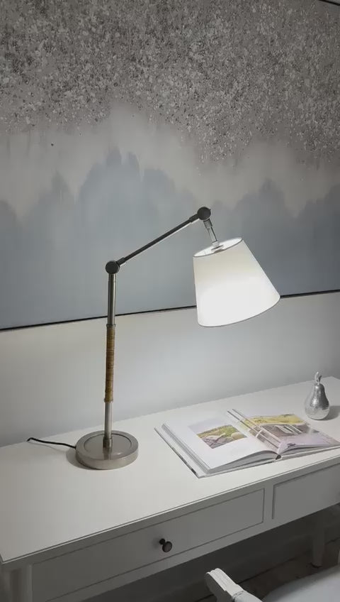 Newtown Silver Study Or Table Lamp