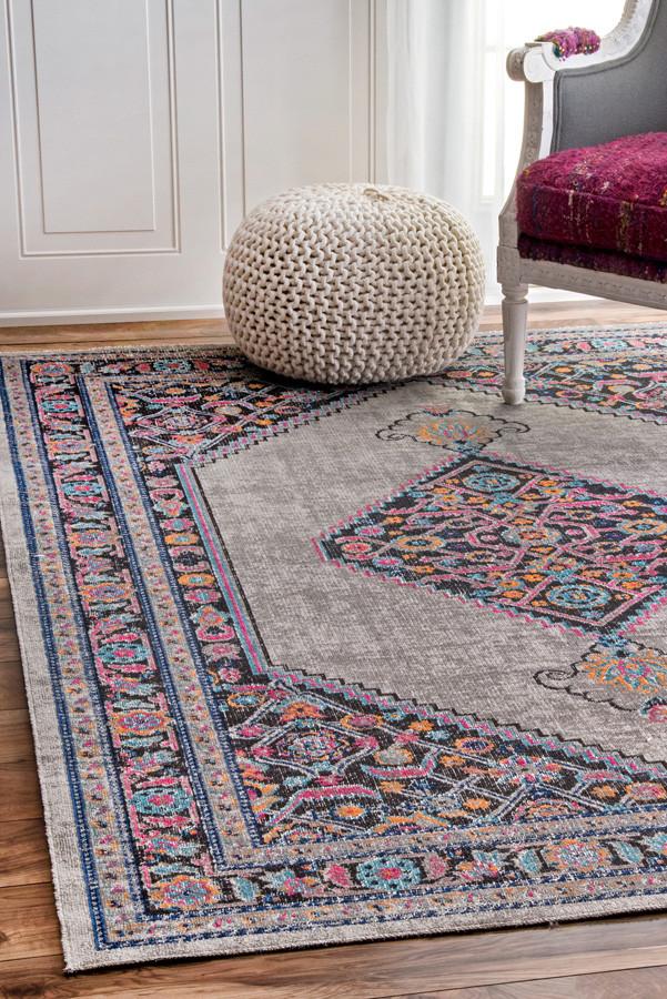 Whisper Diamond Grey Rug