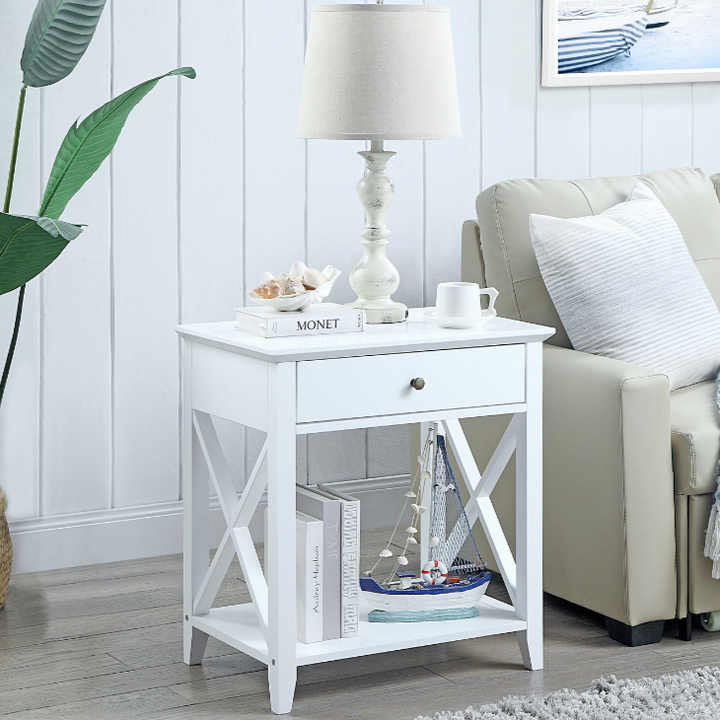 Hamptons affordable flat back side table