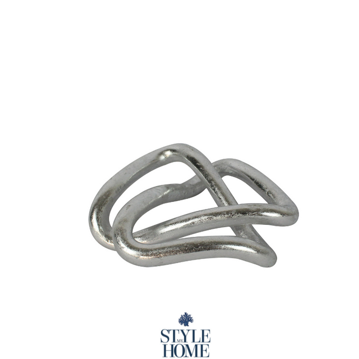 Ribbon Silver Sculpture