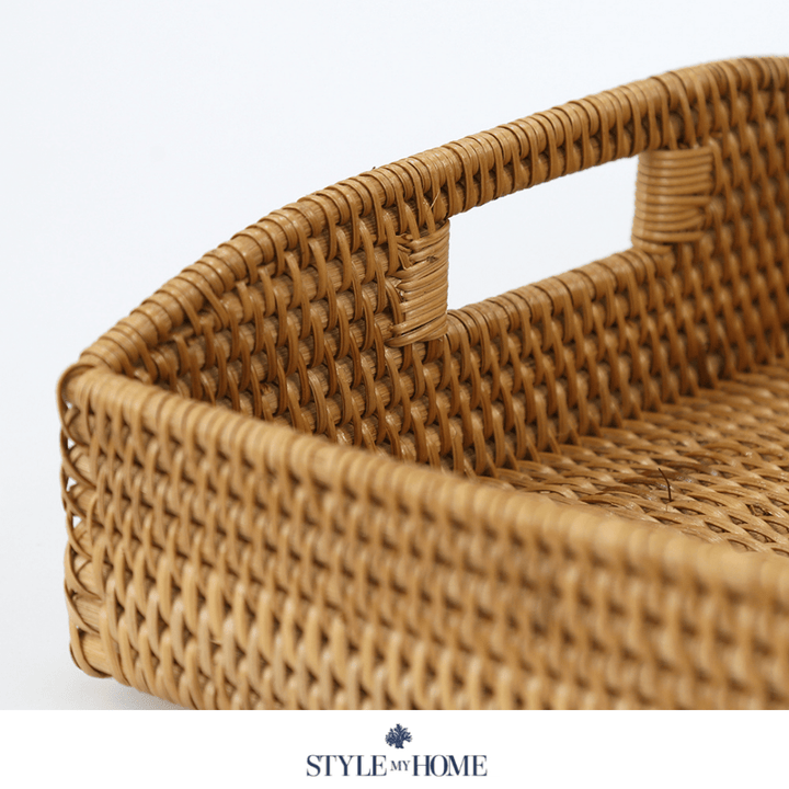 Morning Natural Rattan Tray Rectangle