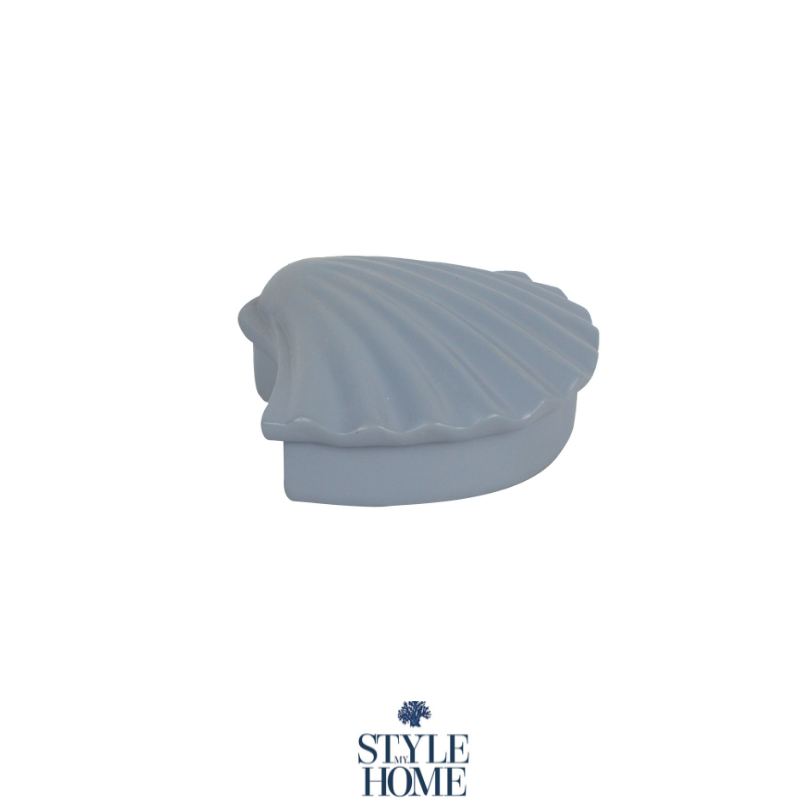 Seashells Trinket Box- Blue