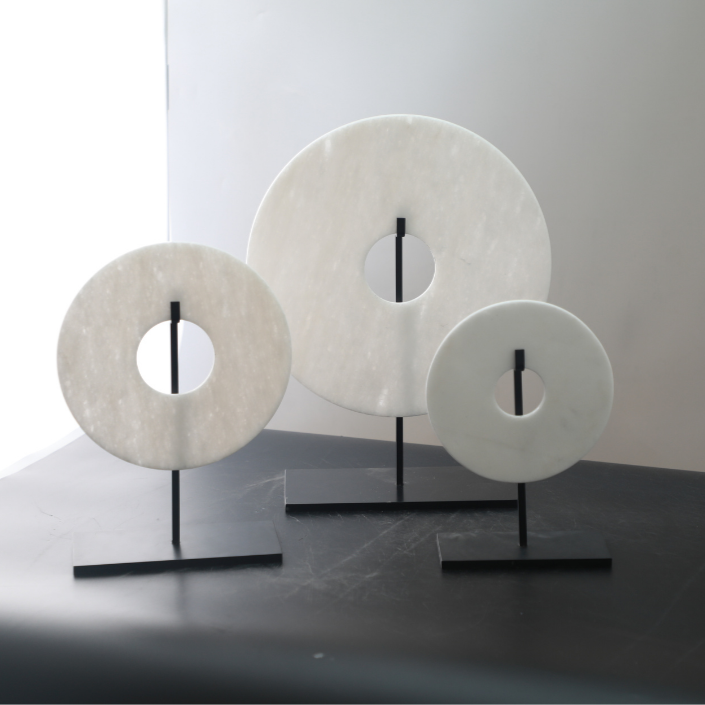 Marble Sculpture On Stand- 2 Sizes