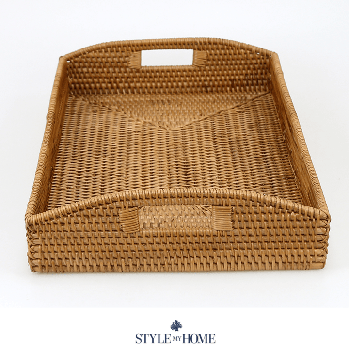 Morning Natural Rattan Tray Rectangle