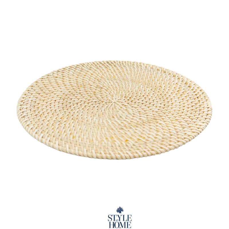 Verandah Rattan Placemat - Natural Rattan 30cm D