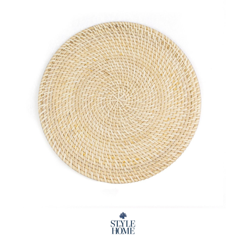 Verandah Rattan Placemat - Natural Rattan 30cm D