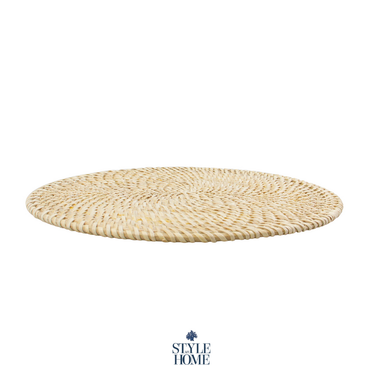 Verandah Rattan Placemat - Natural Rattan 30cm D