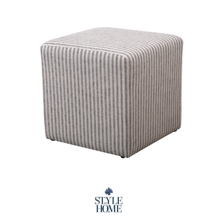 Justine Upholstered Cube Ottoman