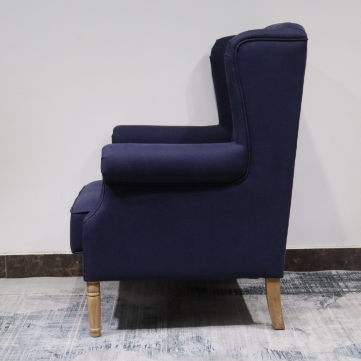 Hamptons wingback armchair