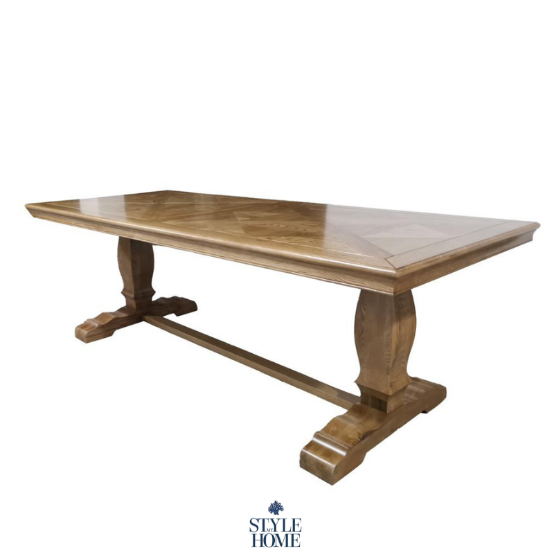 Kensington Parquetry Natural Oak Dining Table