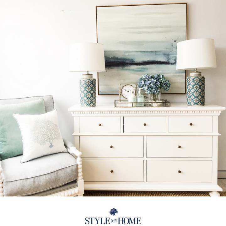 Hamptons 7 drawer chest 