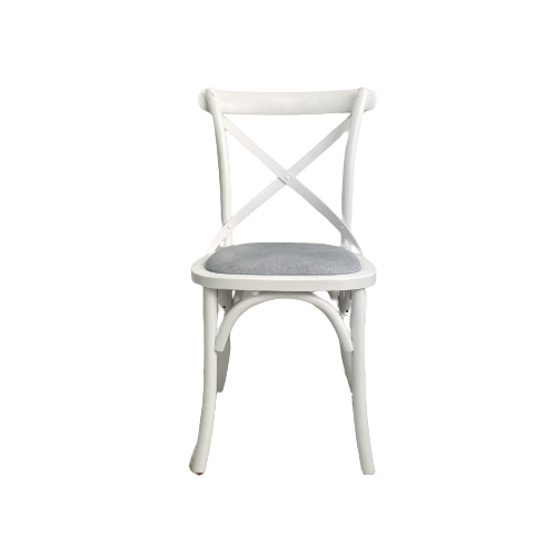 Carter Cross-back Chair With Linen Seat