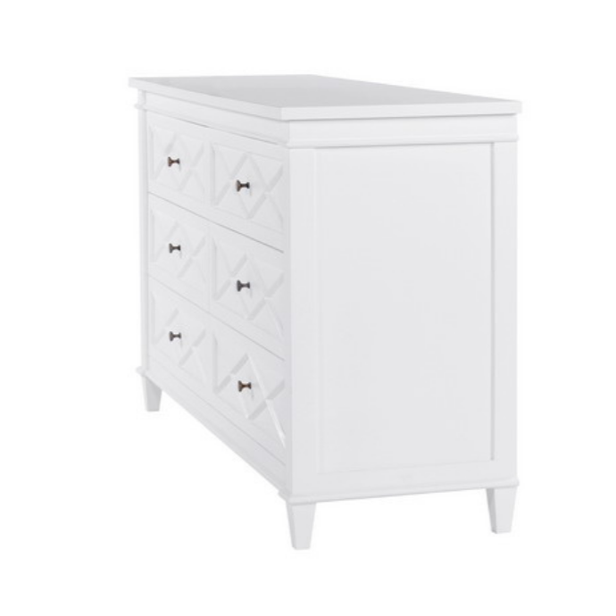 Hamptons 6 drawer chest 