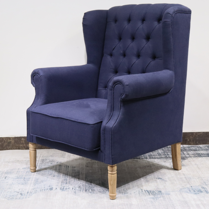 Hamptons wingback armchair