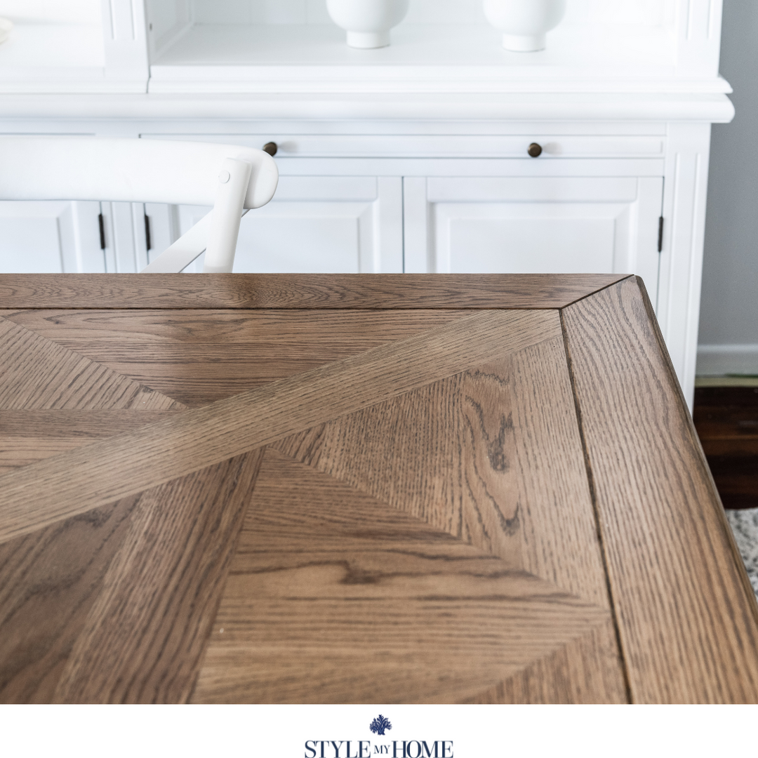 Kensington Parquetry Natural Oak Dining Table