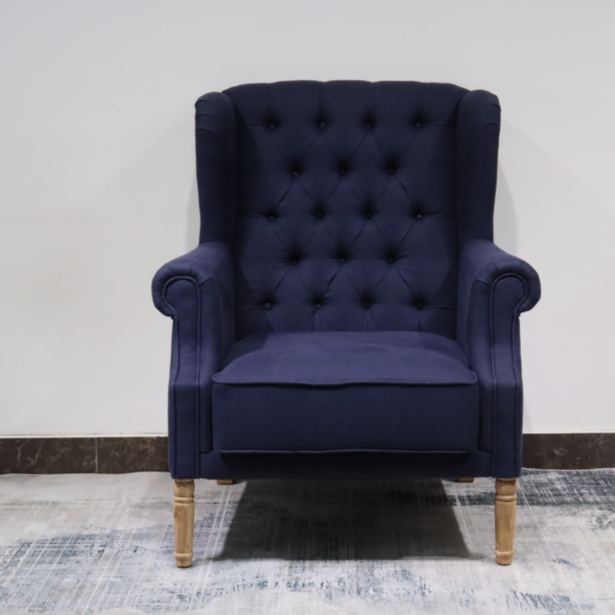 Hamptons wingback armchair