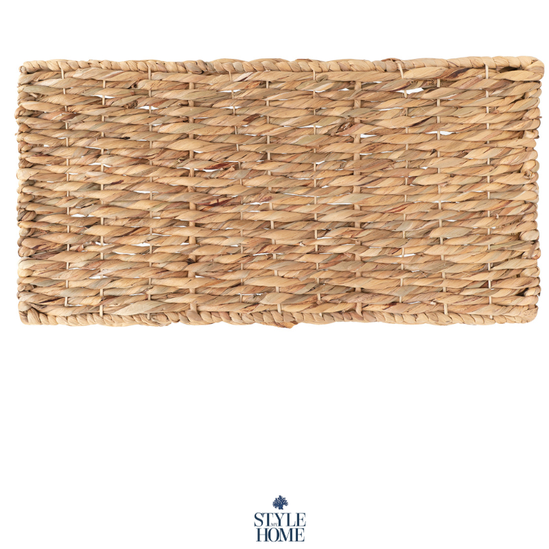 Water Hyacinth Rattan Tray Rectangle