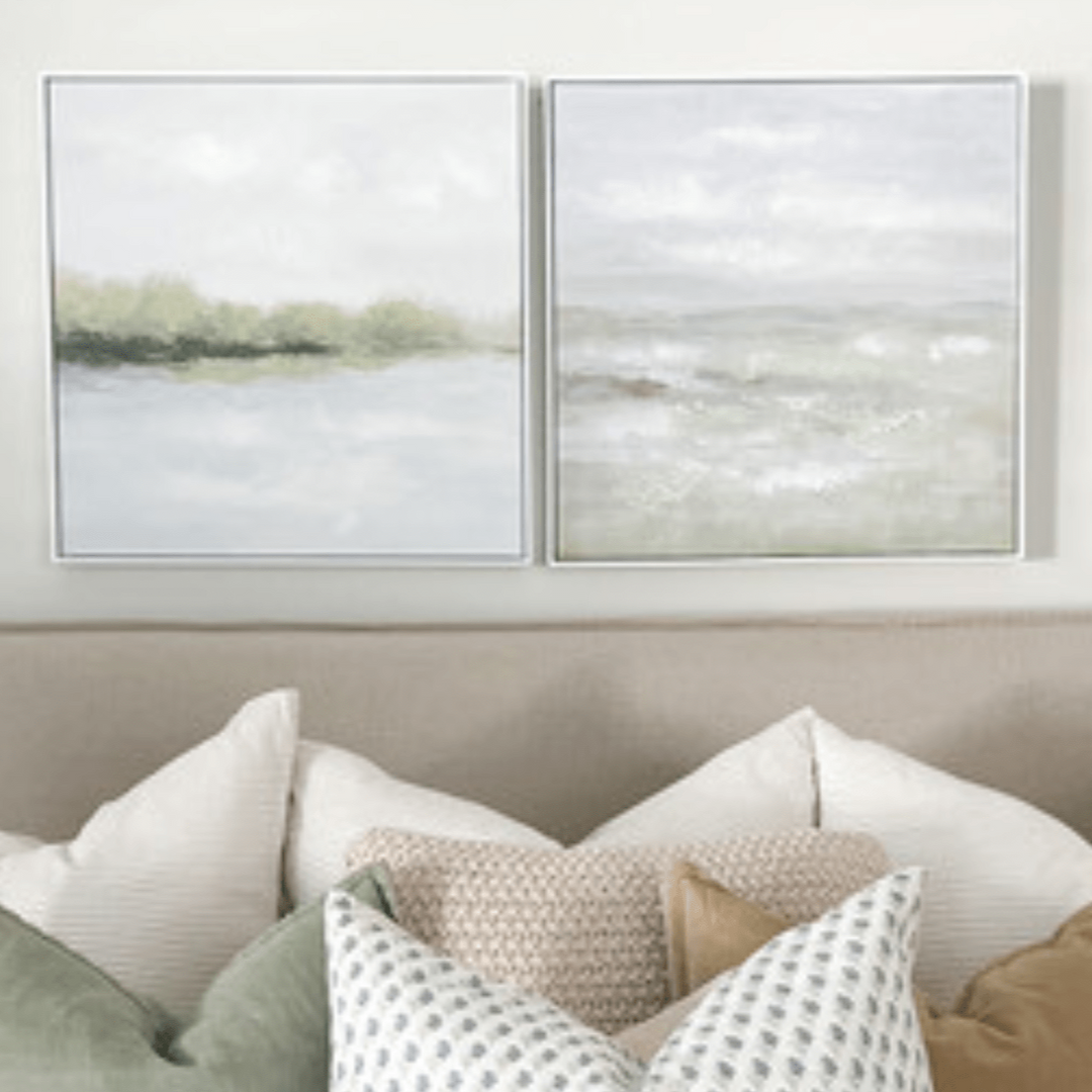 Green Everglade Decorative Canvas In Frame