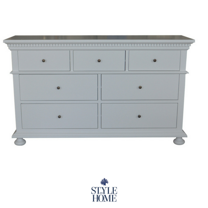 Hamptons 7 drawer chest 