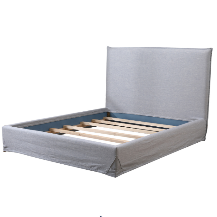 Hamptons bed frame duck egg