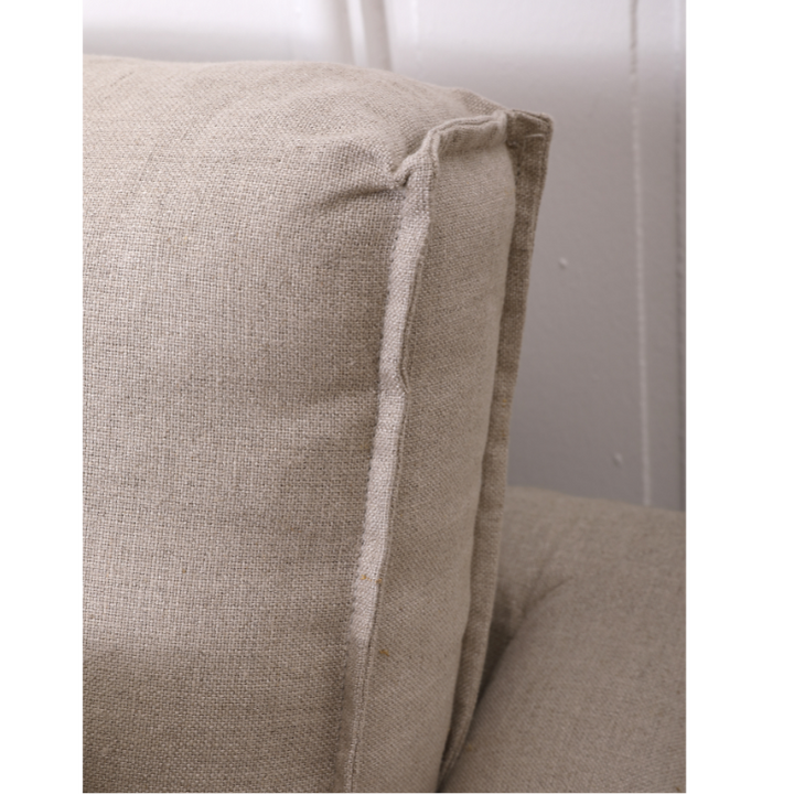 Coastal Hamptons linen slipcover sofa modern