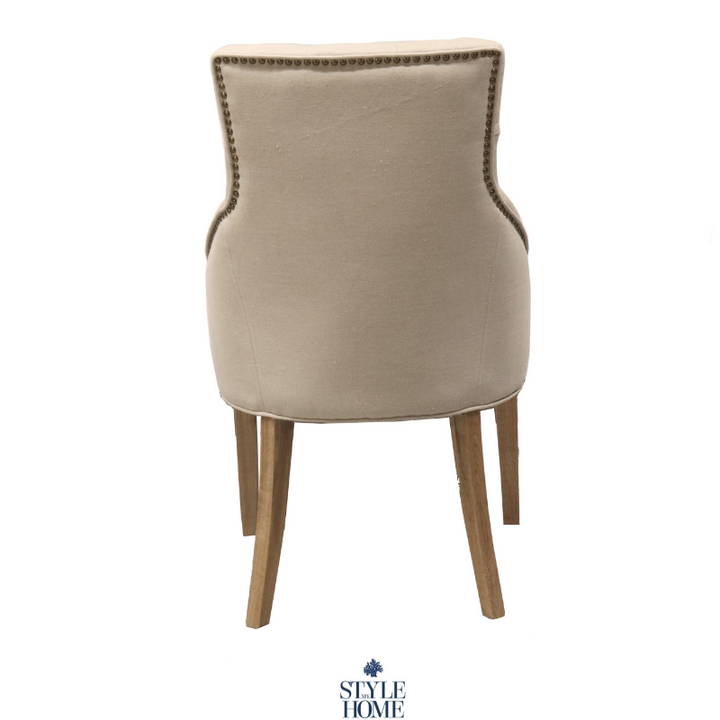 Leopold Upholstered Linen Dining Chair