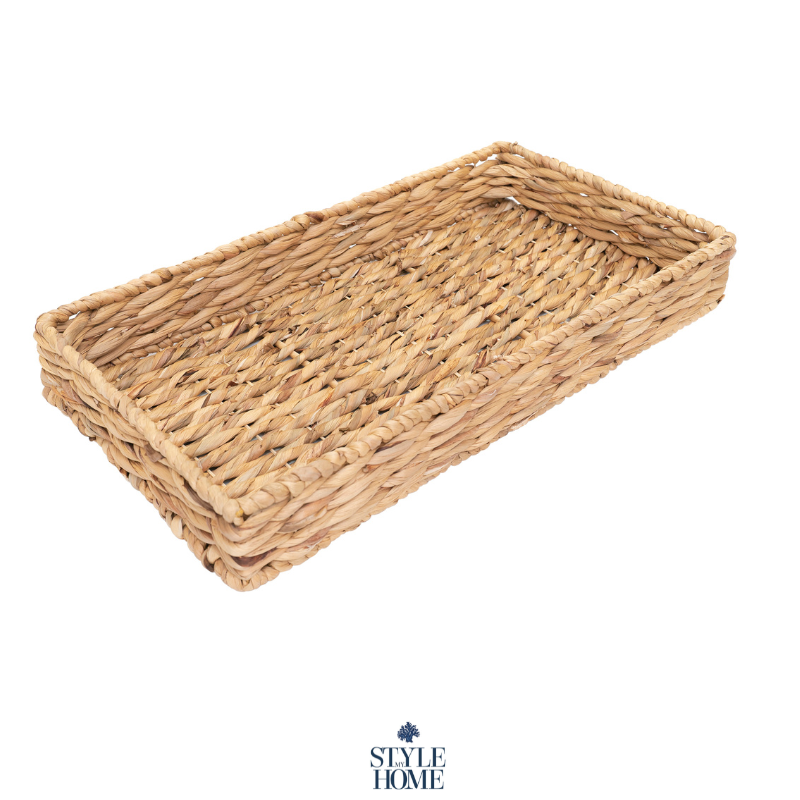 Water Hyacinth Rattan Tray Rectangle