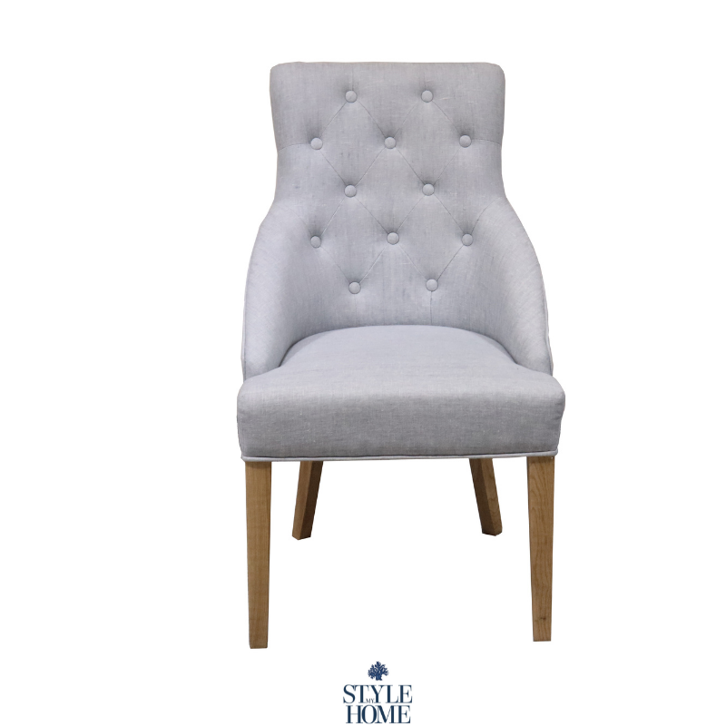 Leopold Upholstered Linen Dining Chair