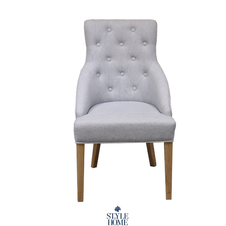 Leopold Upholstered Linen Dining Chair