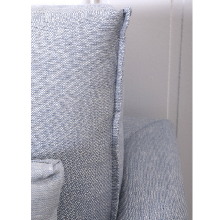 Coastal Hamptons linen slipcover sofa modern