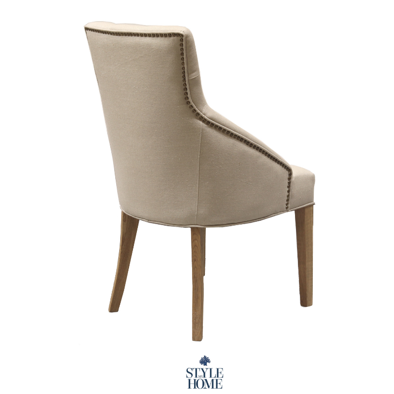 Leopold Upholstered Linen Dining Chair