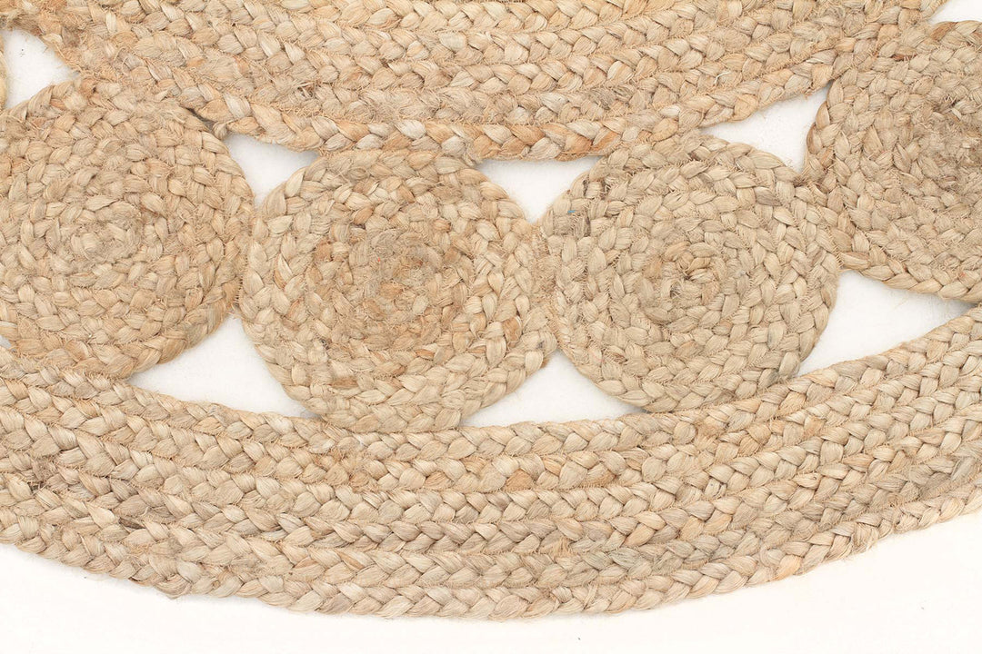 Natural Daisy Jute Round Rug