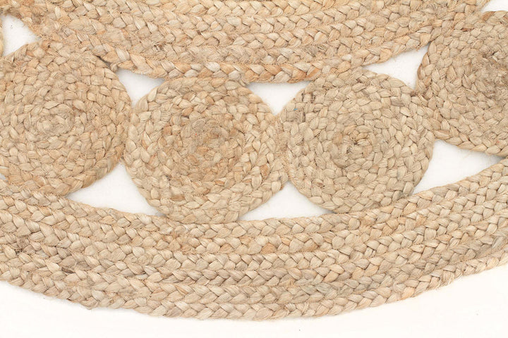 Natural Daisy Jute Round Rug