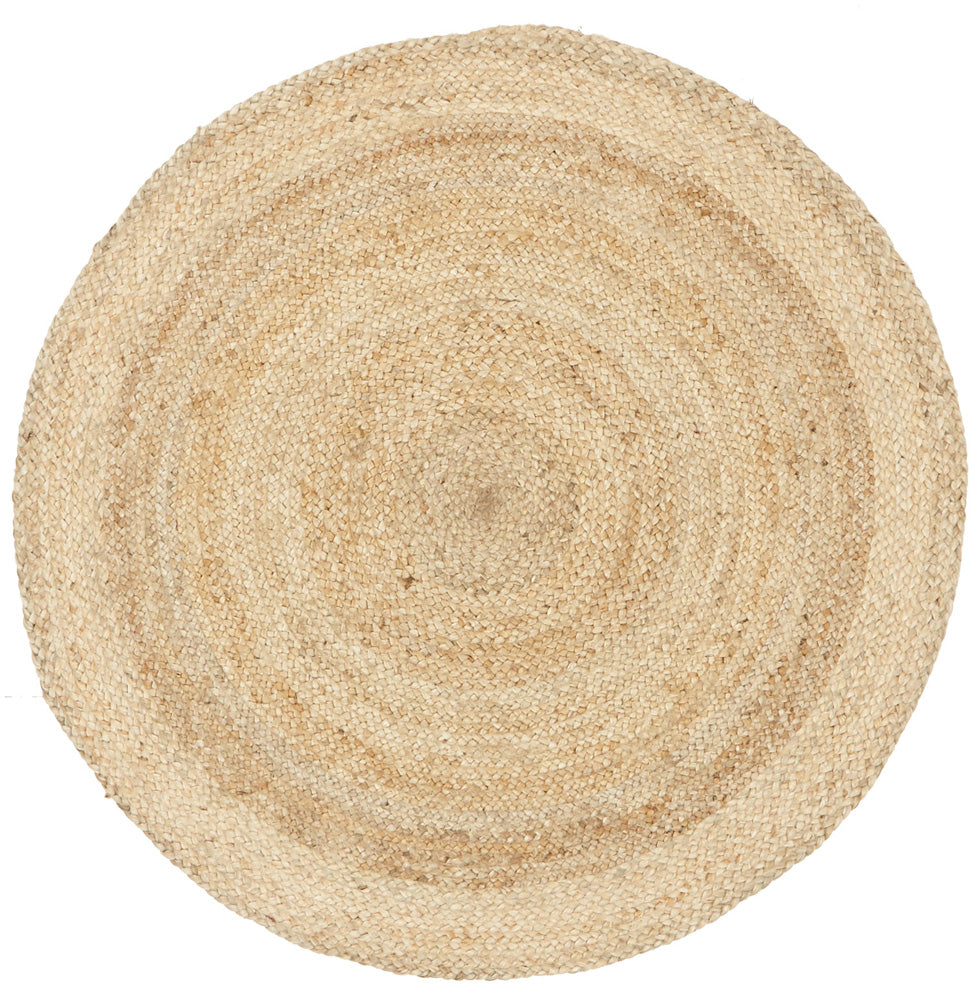 Round Jute Natural Rug