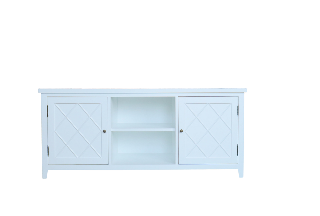 Hamptons entertainment unit oak