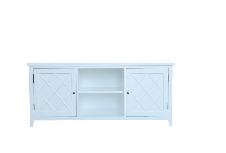 Hamptons entertainment unit oak