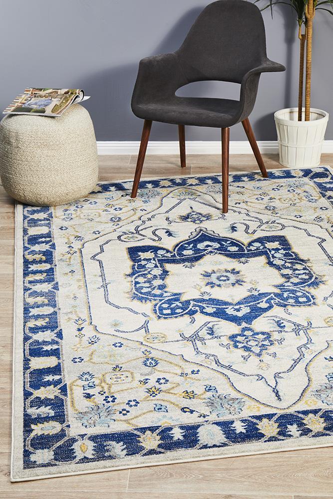 Babylon Ornate Navy Rug