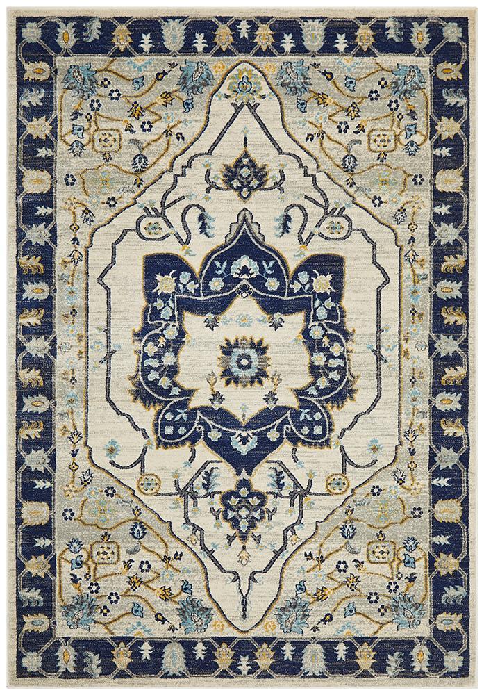 Babylon Ornate Navy Rug