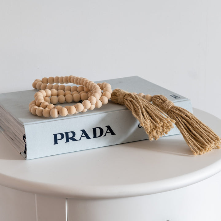 Farmhouse Wooden Decorative Prayer Beads