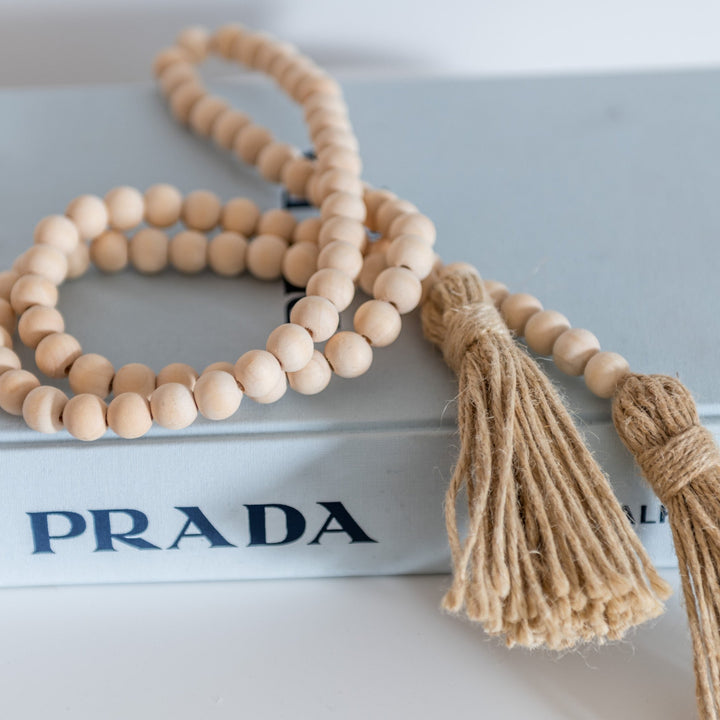 Farmhouse Wooden Decorative Prayer Beads