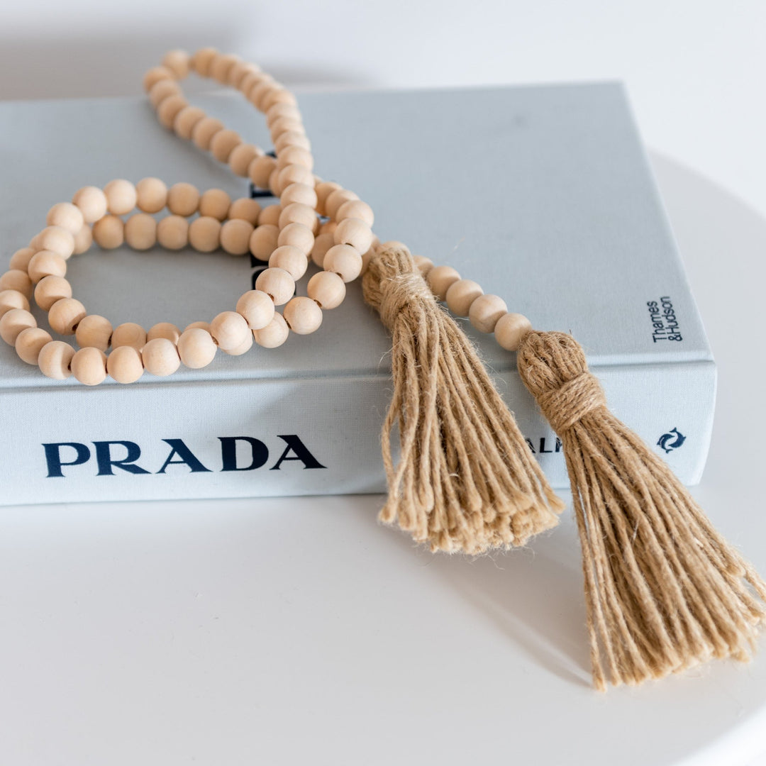 Farmhouse Wooden Decorative Prayer Beads