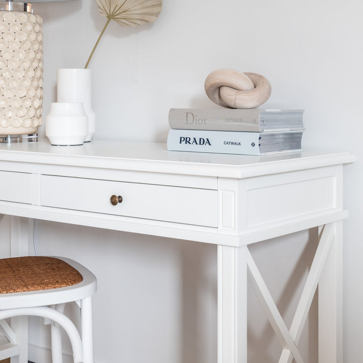 White hamptons desk 