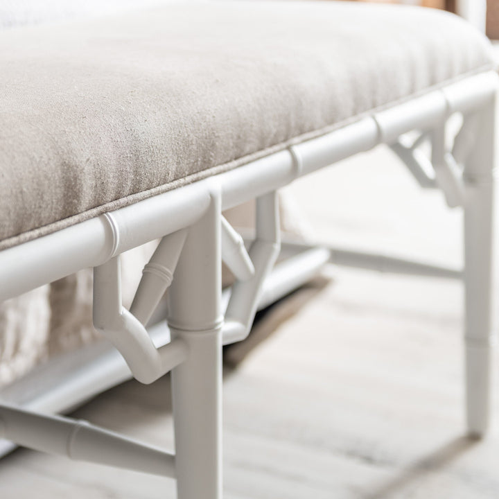 bed bench linen & wood hamptons