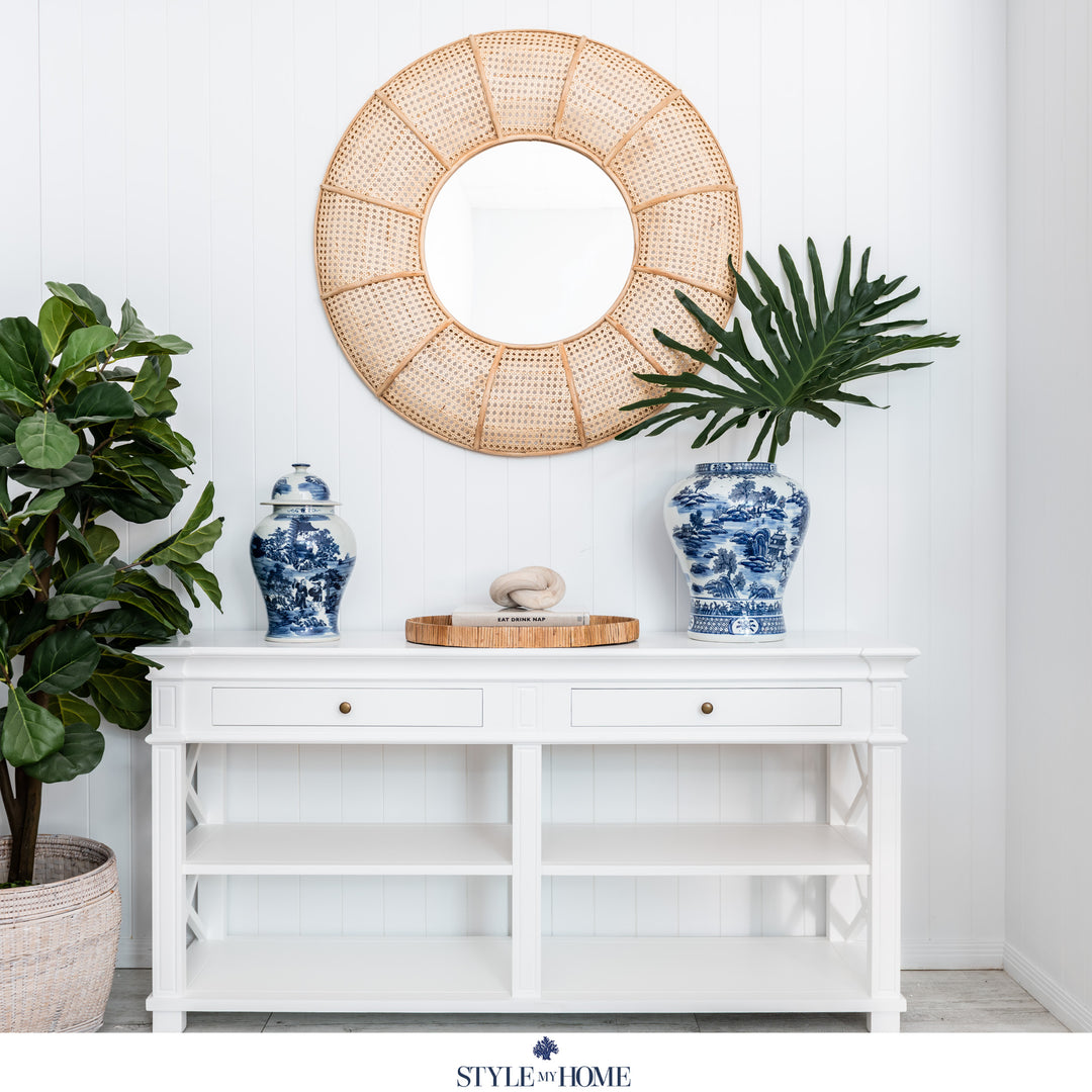 Lindeman Rattan Coastal Mirror