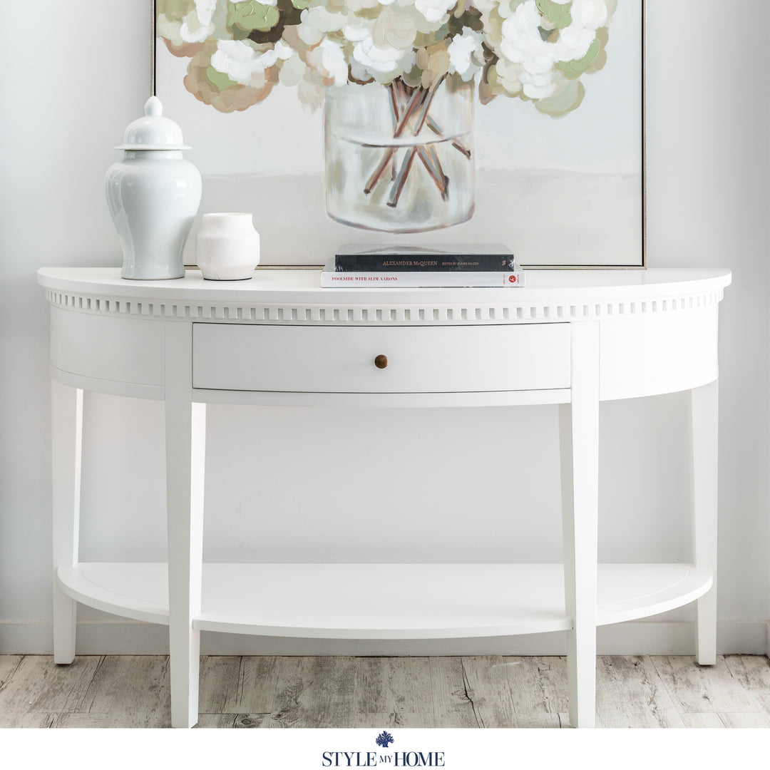 Regency Medium Curved Console Table