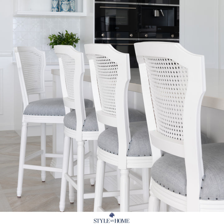 April Luxury Upholstered Kitchen Stool