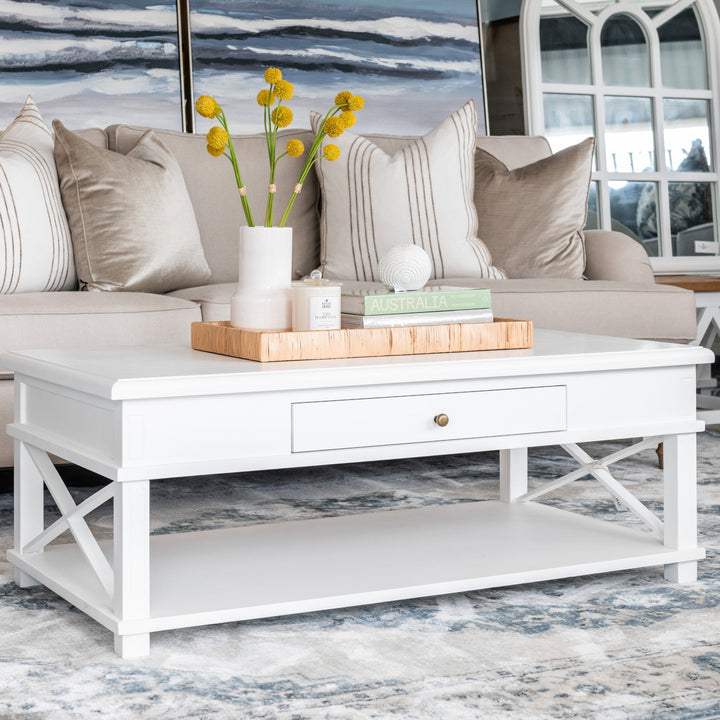 South Beach Hamptons Cross Leg Coffee Table