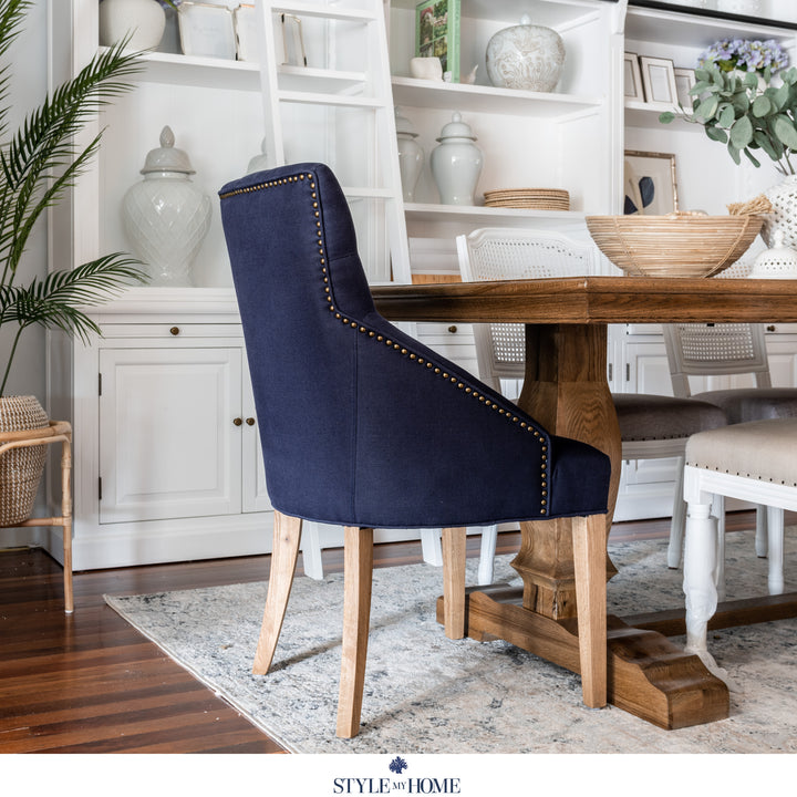 Leopold Upholstered Linen Dining Chair