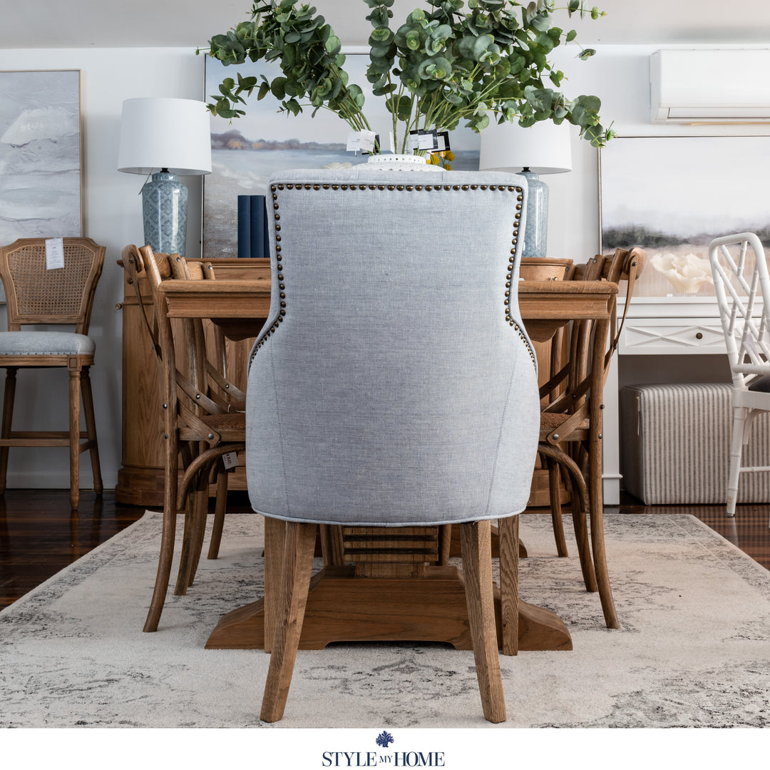 Leopold Upholstered Linen Dining Chair