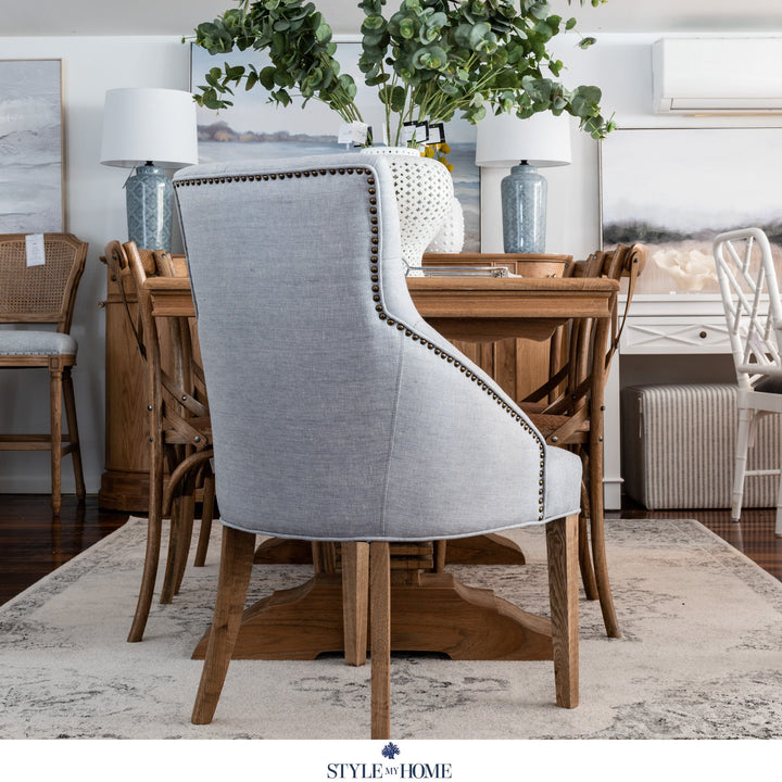 Leopold Upholstered Linen Dining Chair